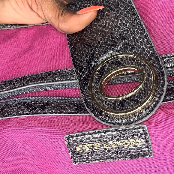 Kate Landry Python Textured Oversized Tote - Picture 7 of 10